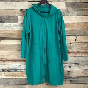 Land’s End coverup in green | size 2X